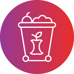 Food Waste Icon Style