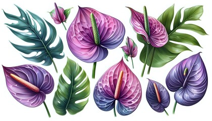 Colorful Tropical Arrangement
