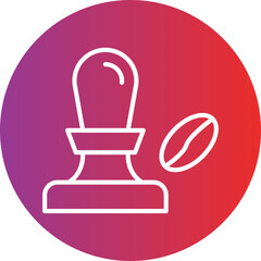 Coffee Tamper Icon Style