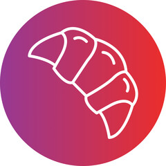 Croissant Icon Style
