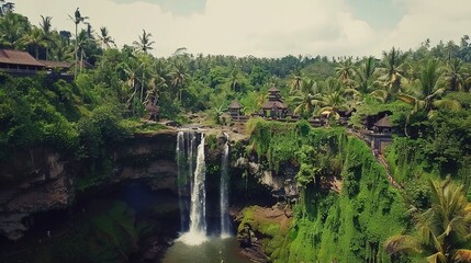 Obraz premium The breathtaking natural scenery, a masterpiece of nature, reveals the beauty of natural scenery. Generative AI