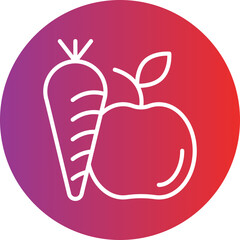Healthy Food Icon Style