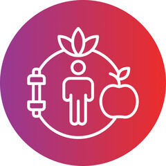 Healthy Lifestyle Icon Style