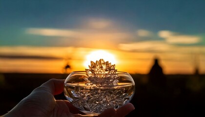 Lonely Afternoon: Describe a solitary afternoon spent contemplating life while gazing at the glass flower.