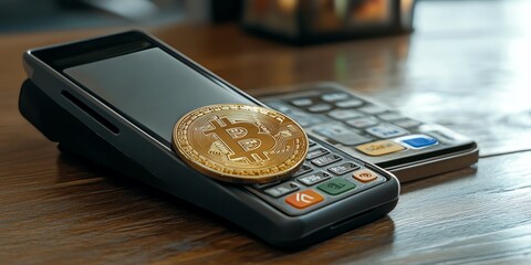 Mobile Bitcoin payment, blockchain integration, digital point of sale, secure online transaction