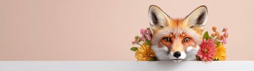 Fototapeta premium Majestic Fox Head Illustration with Intricate Details and Vibrant Colors for Nature and Wildlife Enthusiasts