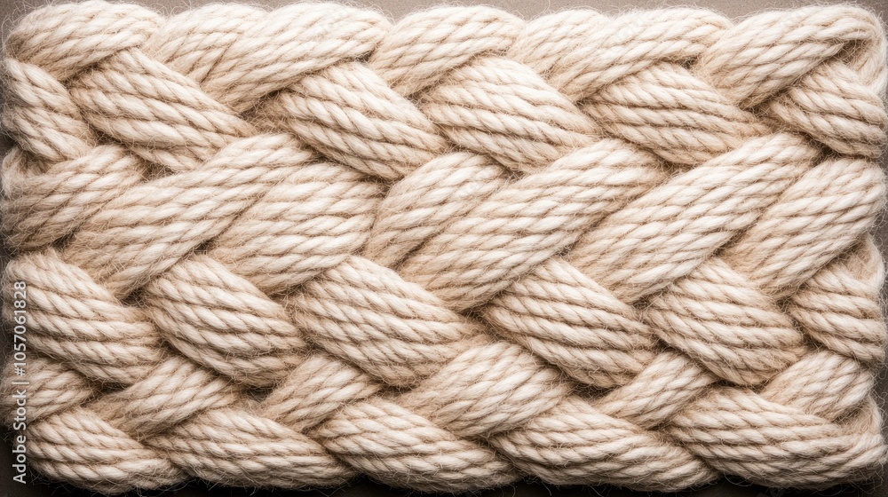 Poster intricate jute rope texture displaying natural weaves and patterns under soft lighting for an artist
