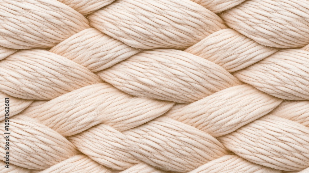 Aufkleber exploring the intricate texture and design of natural jute rope with soft lighting to enhance its wo