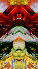 Abstract background art . Ethnic pattern. Mixtures of oil paint. Trendy hand painting canvas. Wall decor and Wall art prints Idea. 3D Texture. Art object