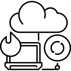 Cloud Disaster Recovery Icon