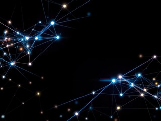 Fototapeta premium Abstract digital technology background with glowing lines and geometric shapes, shapes, innovation