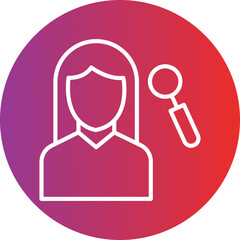 Hr Specialist Female Icon Style