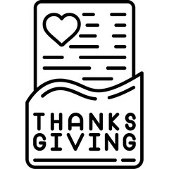 Fototapeta premium Gratitude List Icon