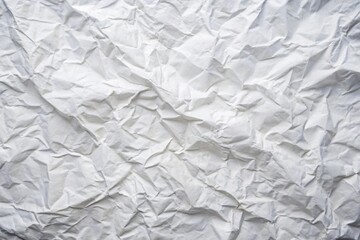 Obraz premium Aerial view of white crumpled paper texture