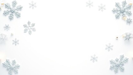 A festive branded Christmas background featuring a company logo subtly incorporated into a glittering winter wonderland scene with snowflakes and twinkling lights, branding, design, marketing