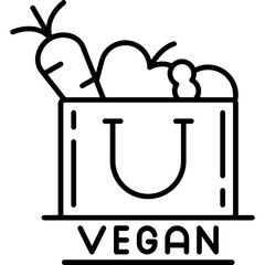 Vegan Food Icon
