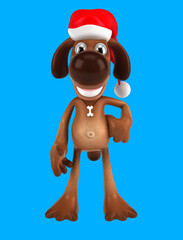 Fun 3D cartoon dog