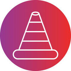 Traffic Cone Icon Style