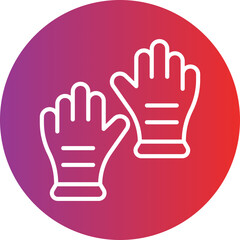 Gloves Icon Style