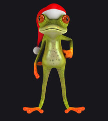 Fun 3D cartoon frog