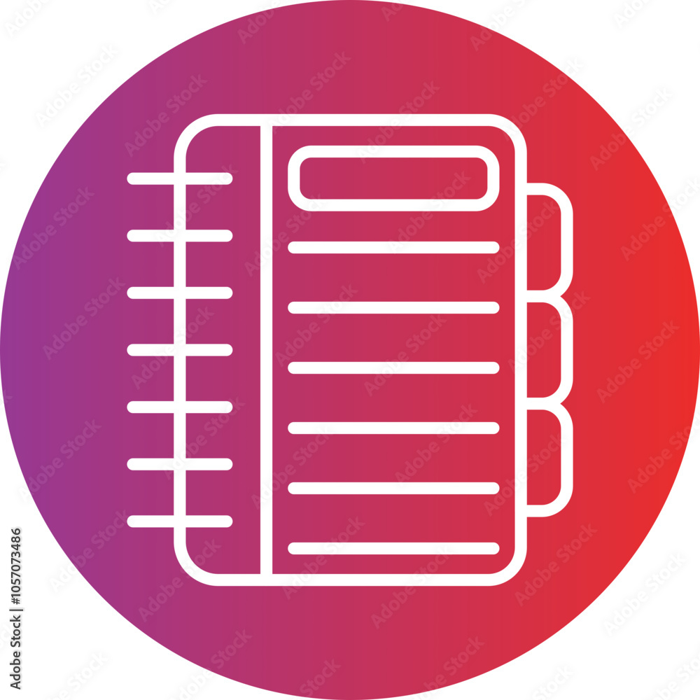 Poster notebook icon style
