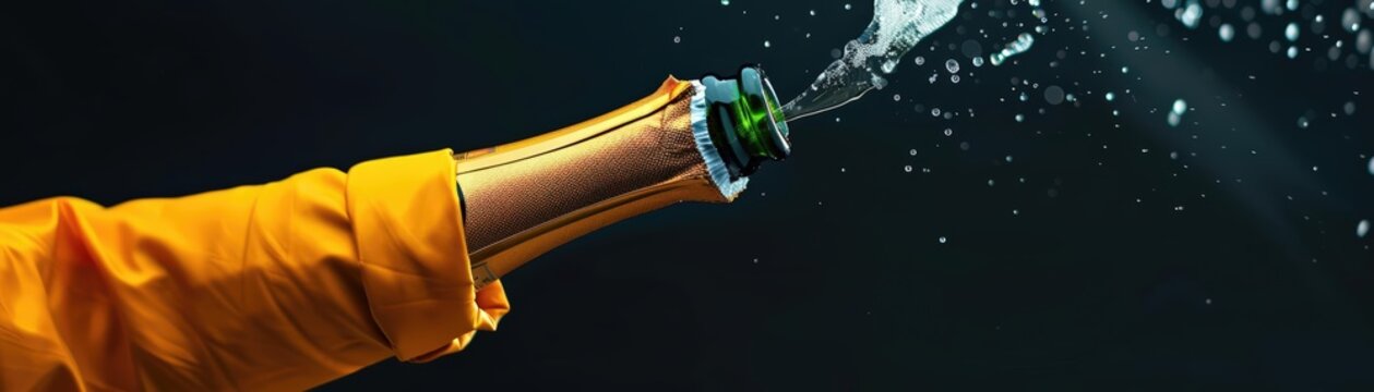 Close-up RAW Style Veuve Clicquot champagne saberg, celebrati skill