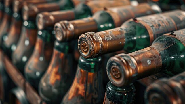 Close-up RAW Style Vtage we cellar, premium bottle agg