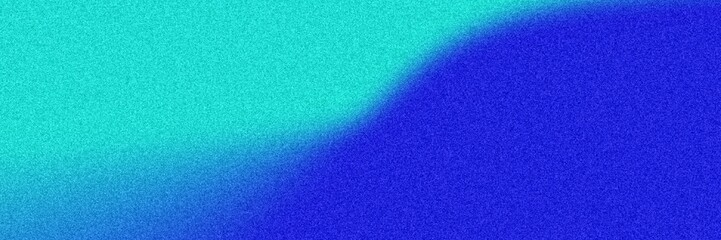 Blue and teal bright abstract gradient grainy noise texture background poster cover design
