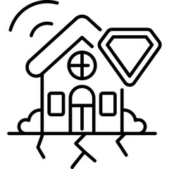 Earthquake Insurance Icon