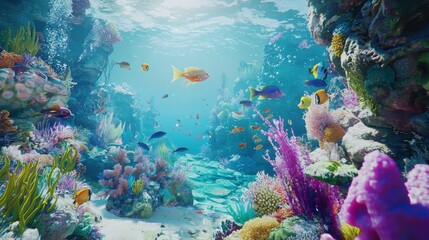 Underwater Splendor: Coral Reefs and Tropical Fish in 4K UHD