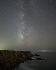 Milkyway on top of a beach, Portugal