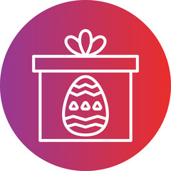 Easter Gift Icon Style