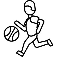 Person Playing Basketball Icon