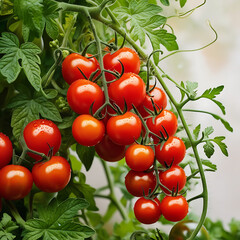 tomatoes on vine