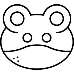 Frog Face Icon
