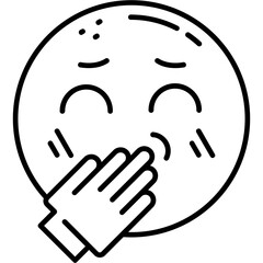 Face with Hand Over Mouth Icon