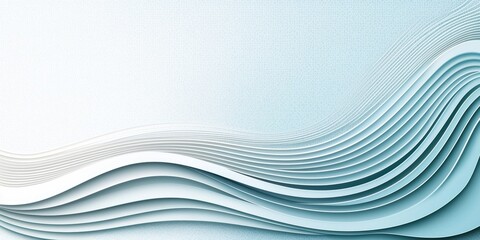 A serene abstract design featuring layered waves in soft blue tones, creating a calming and fluid visual effect.
