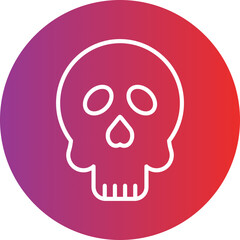 Cute Skull Icon Style