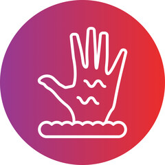 Obraz premium Scary Hand Icon Style