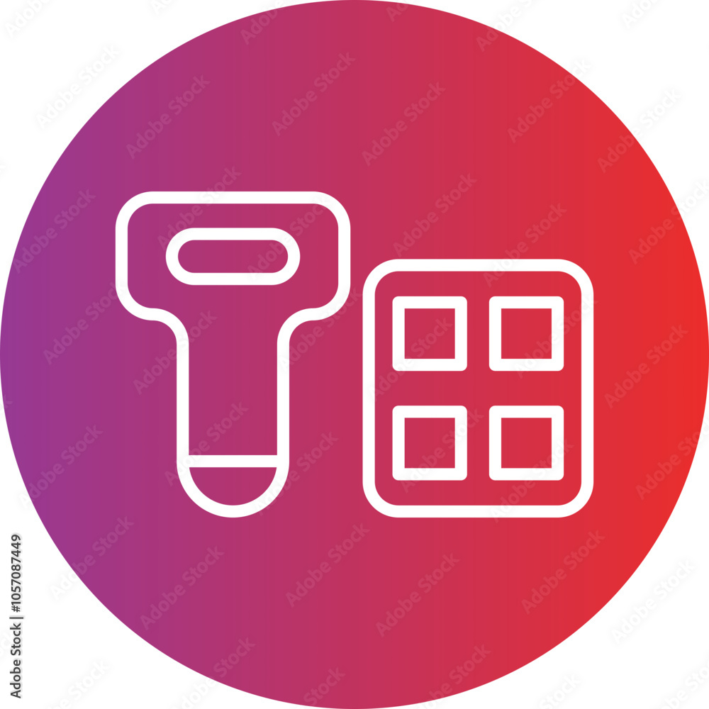 Poster scanning device icon style