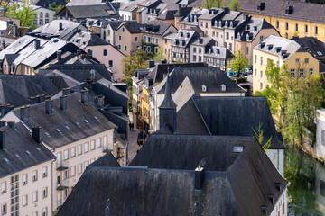 Rooftops in the capital of the Grand Duchy of Luxembourg
