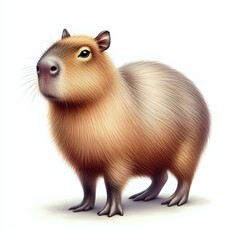 Fototapeta premium Detailed Capybara Illustration