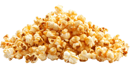 Freshly popped popcorn, a classic movie snack for cozy night in or thrilling cinema experience