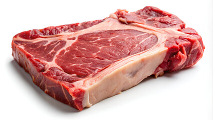 Beef cut steak. isolated on white background, clipping path