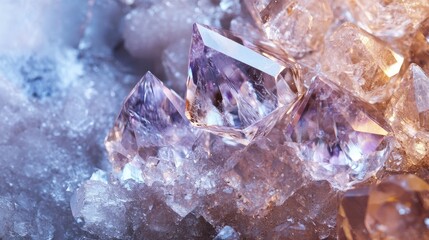 Fototapeta premium crystal on abstract background 