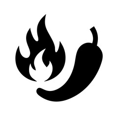 red chili and fire icon