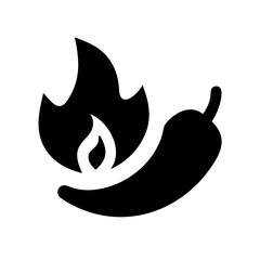 red chili and fire icon