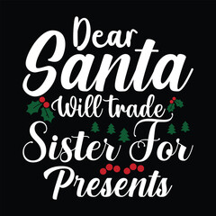 Fototapeta premium Unique Christmas T-Shirt Designs for a Jolly Holiday Look.