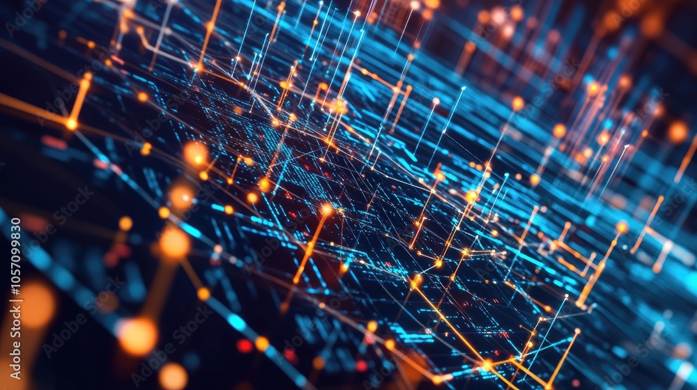 Aufkleber abstract digital data backdrop suitable for illustrating network capabilities technological processe
