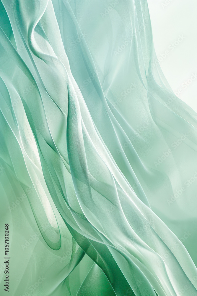 Aufkleber vertical abstract wave patterns against a gradient background with angular variations.